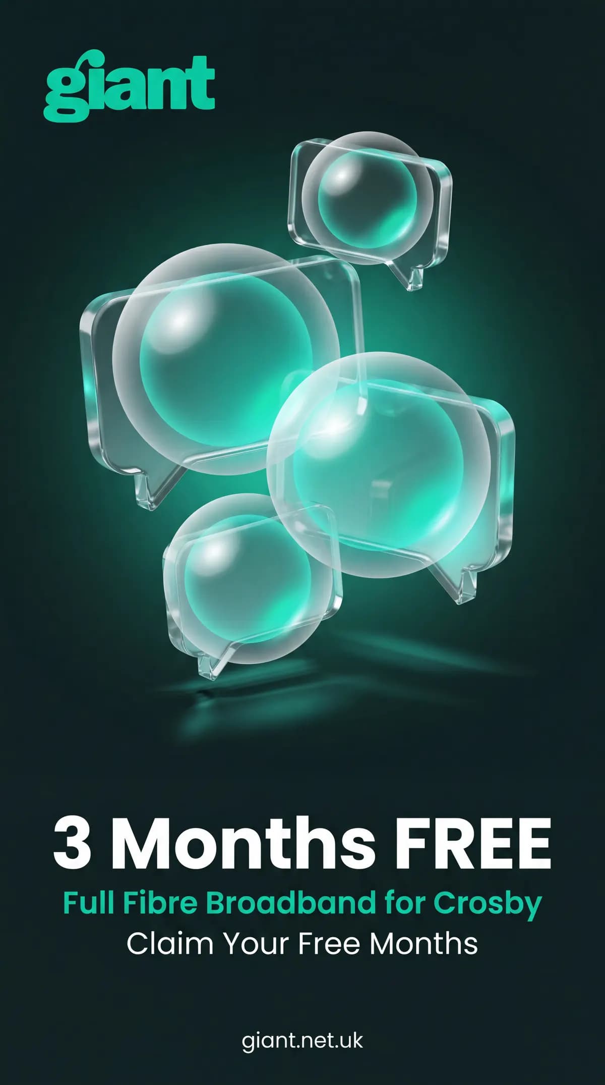 3 Months Free — Full Fibre for Crosby