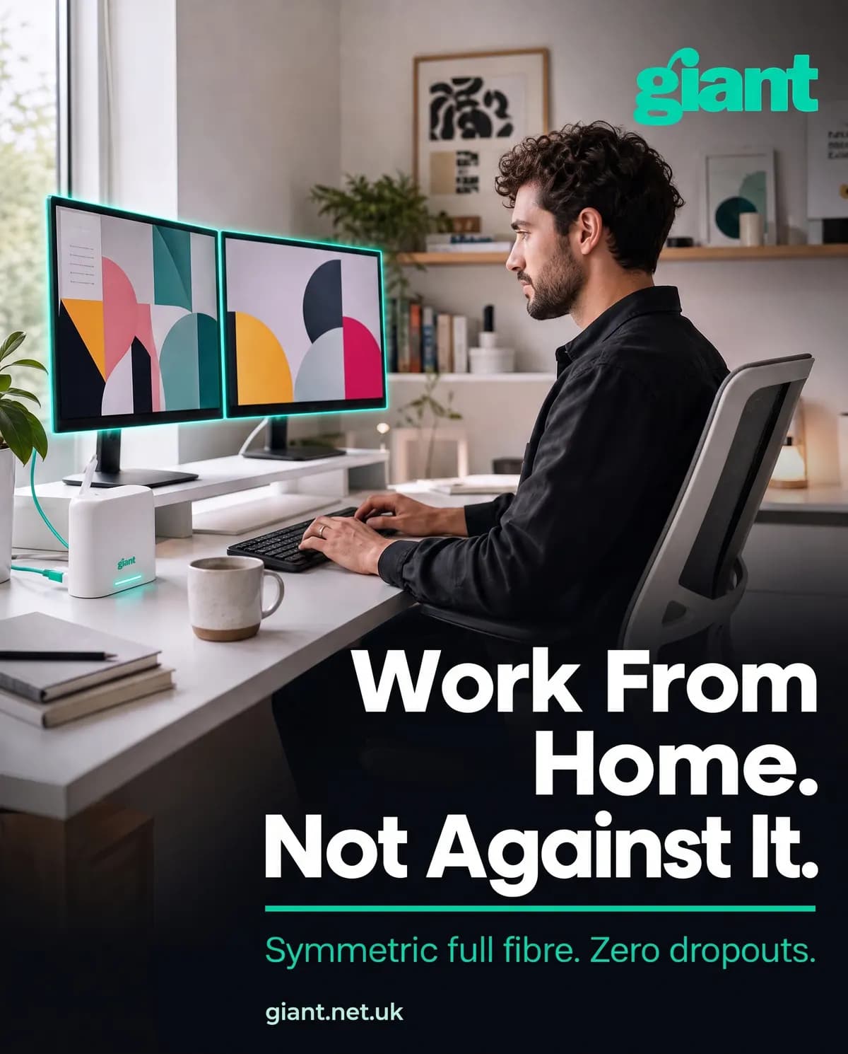 Work from home. Not against it.