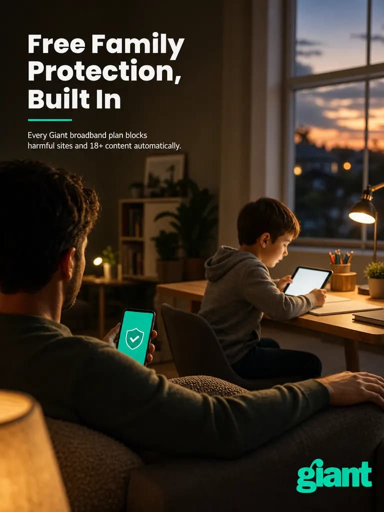 Free Family Protection, Built In — 18+ content (partner only)