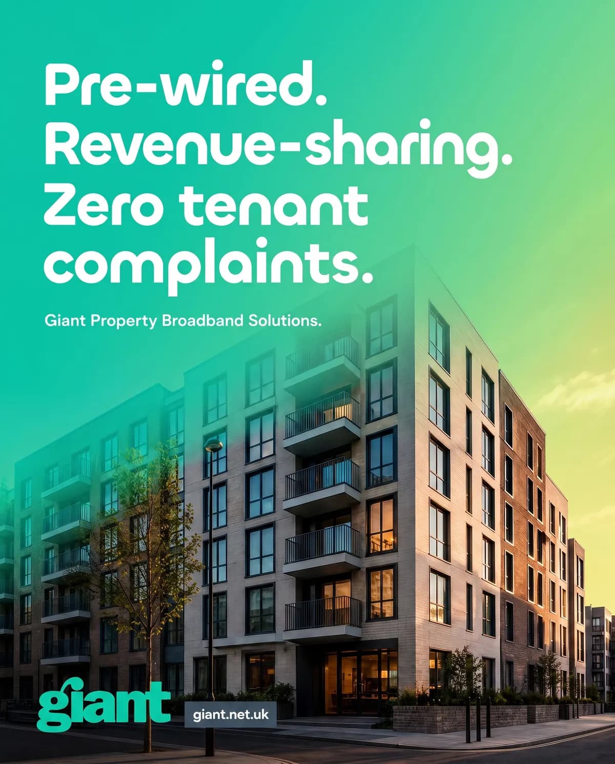 Pre-wired. Revenue-sharing. Zero tenant complaints.