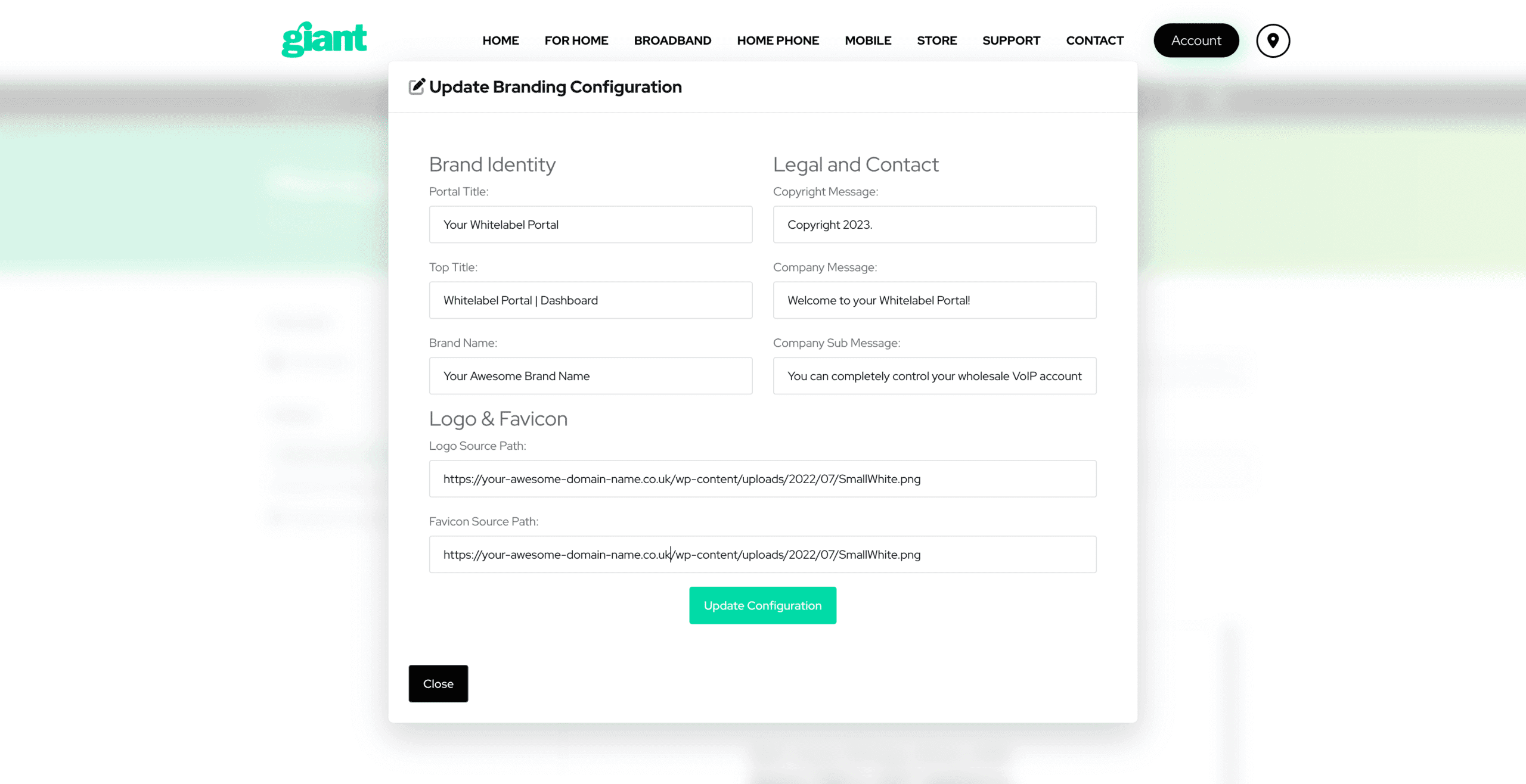 Giant Launches White-labelled Self-Service VoiceCloud Portal Management for Resellers