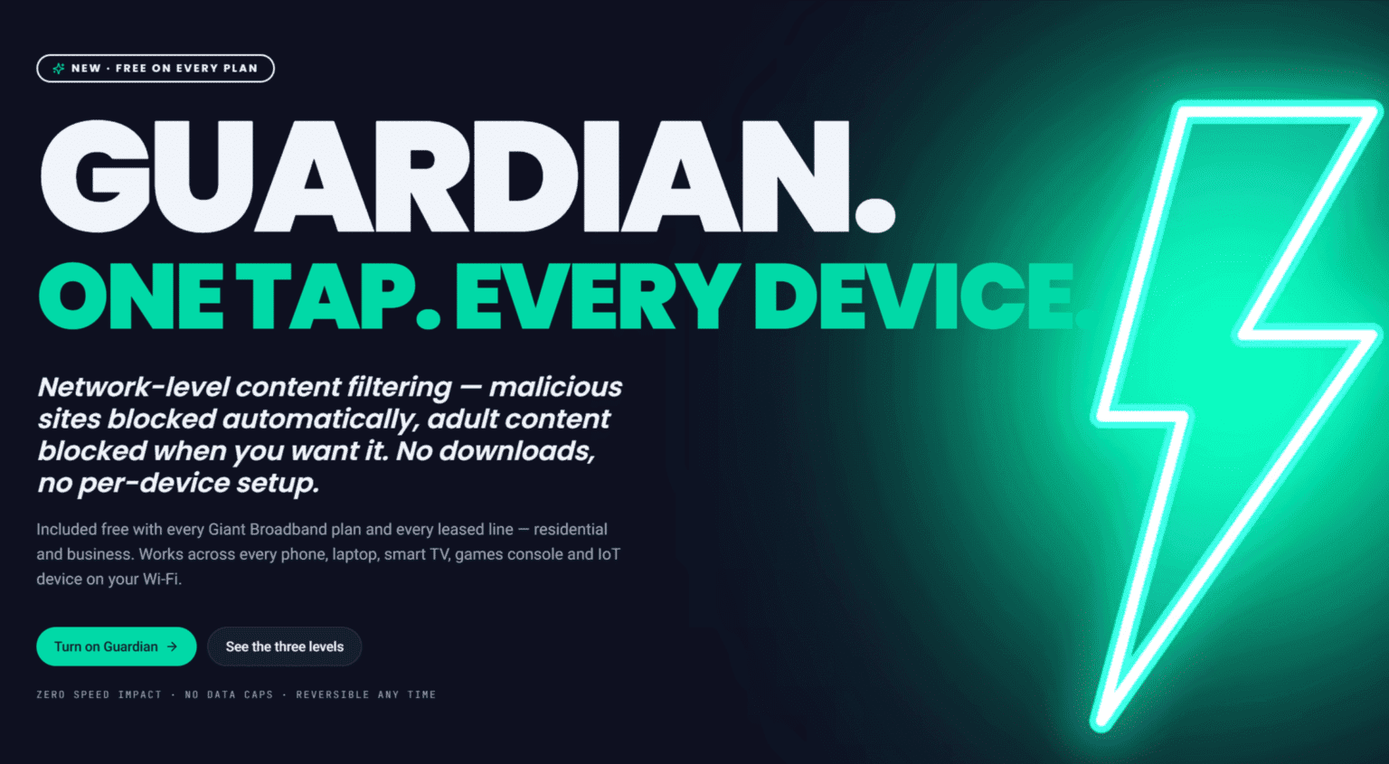 Giant Broadband launches Guardian — one-tap online safety for every device in the home