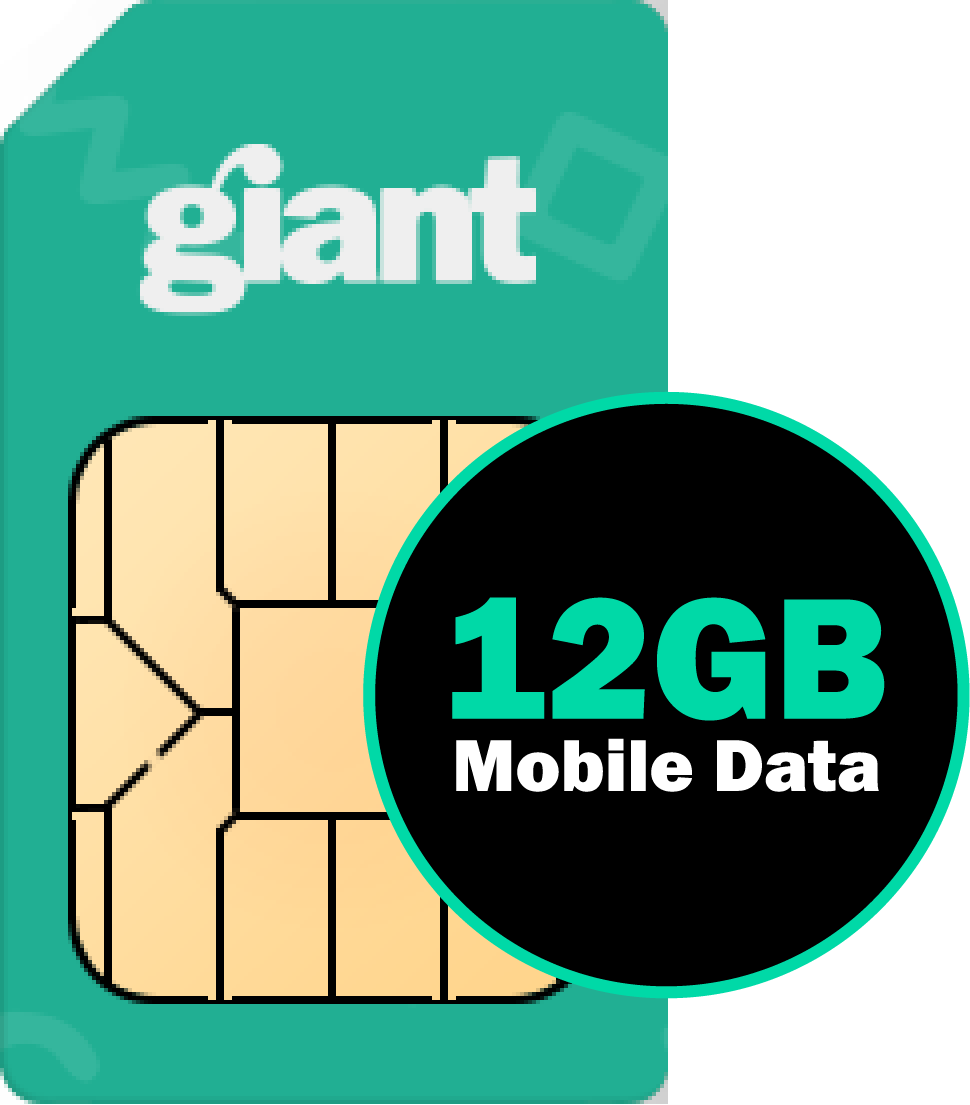 The best 12GB sim only deals, available at Giant Communications